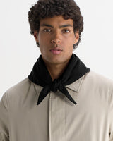 Arnold - Black Knitted Rib Scarf