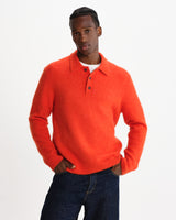 Ashford - Oranges Polo aus flauschiger Wolle