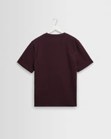 Dean - Dark Purple Textured Organic Cotton T-Shirt