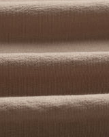 Dean - Dark Sand Textured Organic Cotton T-Shirt