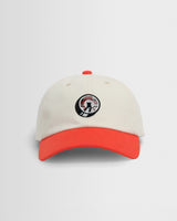 Spencer - Ecru And Red Camden Cotton Sports Cap