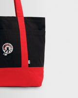 Truman - Black And Red Camden Canvas Tote Bag