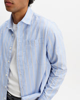 Dartford - Blue Stripe Cotton Shirt
