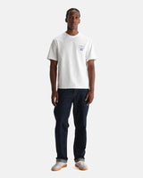 Dean - Off White Grid Sketch Graphic T-Shirt