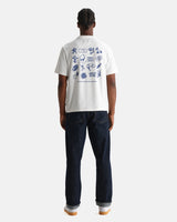 Dean - Off White Grid Sketch Graphic T-Shirt
