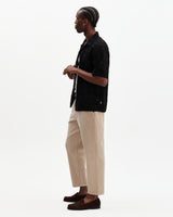 Didcot - Black Corded Lace Short-Sleeve Shirt