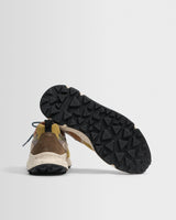 Flower Mountain - Baskets Yamano 3 en daim et nylon marron et cognac