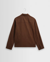 Lytton - Brown Crinkle Nylon Overshirt