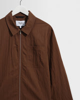 Lytton - Brown Crinkle Nylon Overshirt