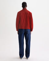 Lytton - Red Crinkle Nylon Overshirt