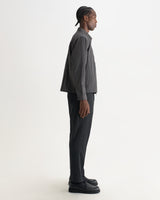 Lytton - Charcoal Crinkle Nylon Overshirt