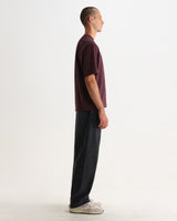 Milton - Dark Purple Emorised Organic Cotton T-Shirt