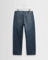 Russell - Mid Blue Wash Selvedge Straight Fit Denim Jeans