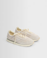 Walsh - Off White And White Suede Ensign Trainers