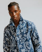 Iggy - Blue And Ecru Floral Jacquard Jacket