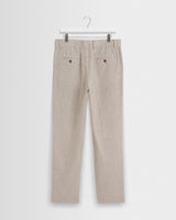 wax london men's Alp - Natural Linen Trousers