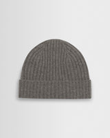 wax london men's Belvoir - Grey Wool Fisherman Beanie