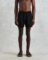 wax london men's Brockwell - Black Logo Swim Shorts