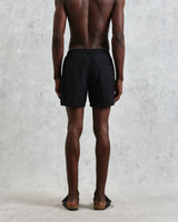 wax london men's Brockwell - Black Logo Swim Shorts