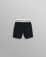 wax london men's Brockwell - Black Logo Swim Shorts