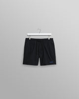 wax london men's Brockwell - Black Logo Swim Shorts