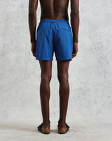 wax london men's Brockwell - Bright Blue Logo Swim Shorts