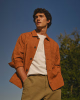 Rockley - Rust Honeycomb Jacquard Overshirt