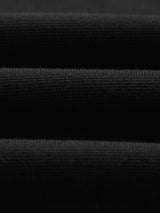 wax london men's Carter - Black Open Collar Milano Knit Polo