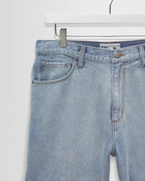 wax london men's Dalston - Light Blue Denim Shorts