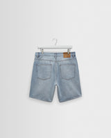 wax london men's Dalston - Light Blue Denim Shorts