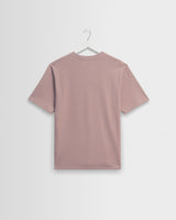 wax london men's Dean - Dusty Pink Textured Organic Cotton T-Shirt