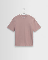 wax london men's Dean - Dusty Pink Textured Organic Cotton T-Shirt
