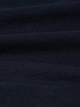 wax london men's Dean - Navy Textured Organic Cotton T-Shirt