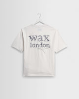 wax london men's Dean - Off White Scribble Text T-Shirt