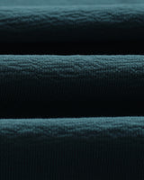 wax london men's Dean - Teal Textured Organic Cotton T-Shirt