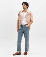 wax london men's Didcot - Pastel And Multicolour Floral Short-Sleeve Shirt