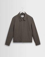 wax london men's Eldon - Brown Micro Puppytooth Jacket