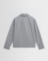 wax london men's Eldon - Light Blue Herringbone Cotton Jacket