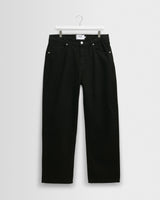 wax london men's Felix - Black Loose Fit Denim Jeans