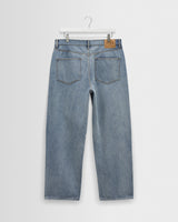 wax london men's Felix - Light Blue Wash Loose Fit Denim Jeans