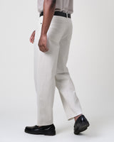 wax london men's Felix - Off White Loose Fit Denim Jeans
