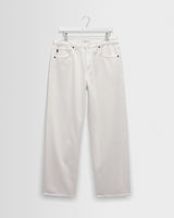 wax london men's Felix - Off White Loose Fit Denim Jeans