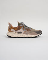 wax london men's Flower Mountain - Dark Grey Suede And Nylon Yamano 3 Trainers