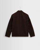 wax london men's Healey - Brown Organic Cotton Chore Jacket