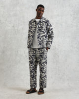 wax london men's Iggy - Navy And Ecru Beach Jacquard Jacket