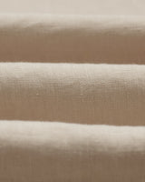 wax london men's Kurt - Beige Washed Linen Relaxed Fit Trousers