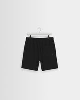 wax london men's Kurt - Black Organic Cotton Twill Shorts