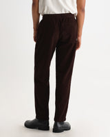 wax london men's Kurt - Dark Brown Cotton Corduroy Trouser