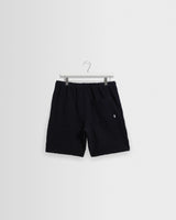 wax london men's Kurt - Dark Navy Jumbo Seersucker Shorts