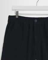 wax london men's Kurt - Navy Organic Cotton Twill Shorts